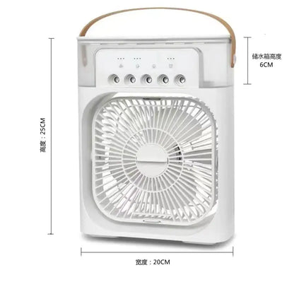 Portable 3-in-1 Air Cooler Fan – Mini AC for Room, Office & Car | Fast Cooling + Humidifier | Ships from USA 🇺🇸 | TikTok & Amazon Hot Seller!